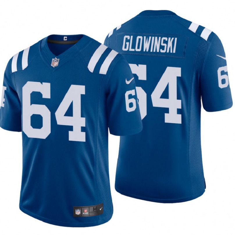 Men Indianapolis Colts #64 Mark Glowinski Nike Royal Limited NFL Jersey